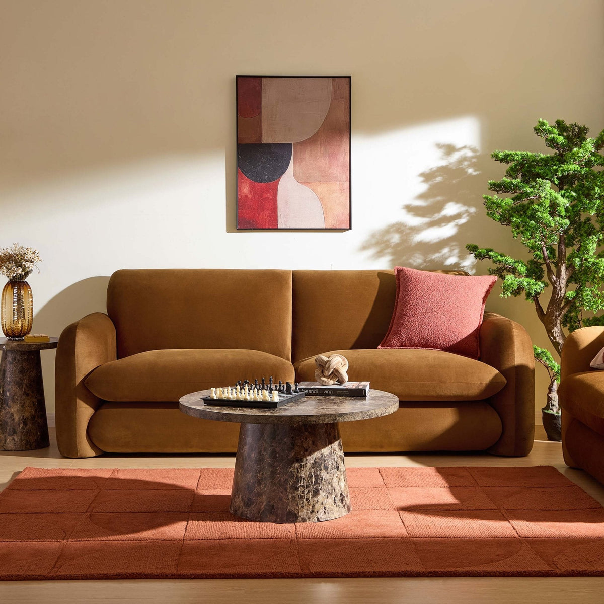 Dusklia - Dublin 3 Seater Sofa - Muted Gold