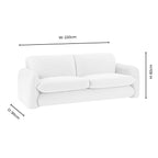 Dusklia - Dublin 3 Seater Sofa - Muted Gold