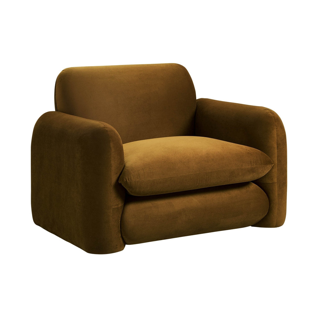 Dusklia - Dublin Loveseat- Muted Gold