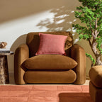 Dusklia - Dublin Loveseat- Muted Gold