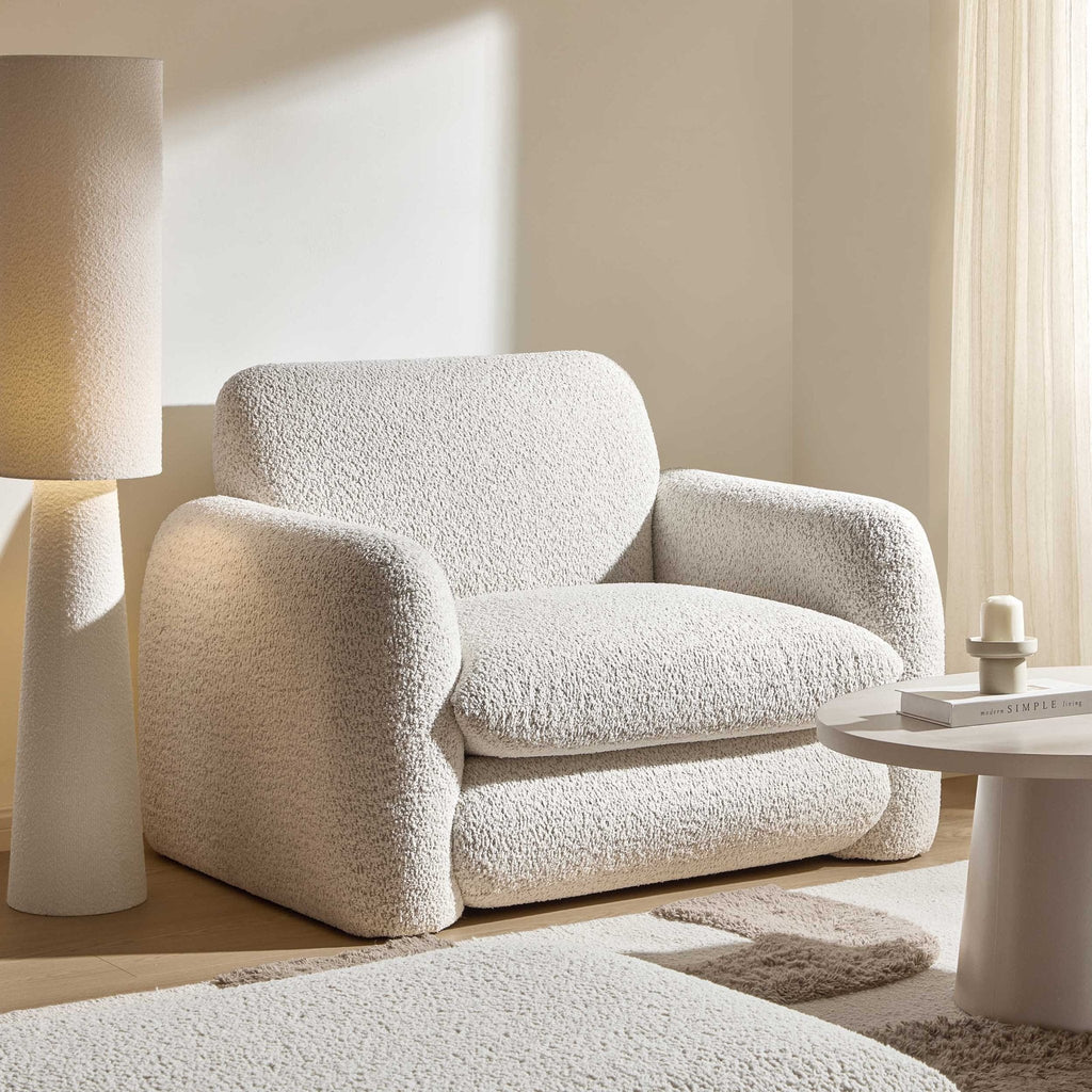 Dusklia - Dublin Loveseat - Popcorn Teddy
