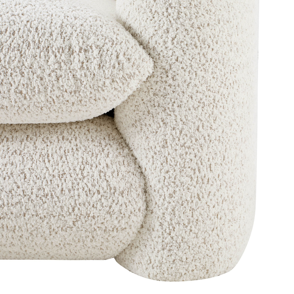 Dusklia - Dublin Loveseat - Popcorn Teddy