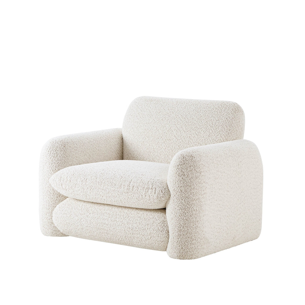 Dusklia - Dublin Loveseat - Popcorn Teddy