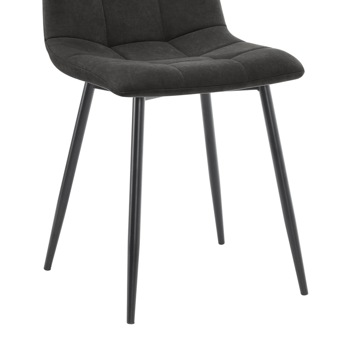 Dusklia - Eden Set Of 2 Dining Chairs - Velvet - Charcoal