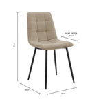 Dusklia - Eden Set Of 2 Dining Chairs - Velvet - Pink