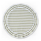 Dusklia - Edith Stripe Frill Edge Set of 4 Placemats - Olive Green