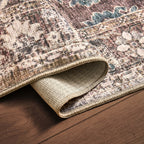 Dusklia - Elara Traditional Floral Rug - Brown