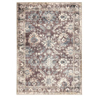 Dusklia - Elara Traditional Floral Rug - Brown