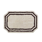 Dusklia - Elba Border Bath Mat - Vanilla & Chocolate