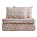 Dusklia - Elleanor 100% Cotton Floral Duvet Cover & Pillowcase Set - Multicoloured