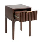 Dusklia - Elena Ash 1 Drawer Nightstand - Walnut