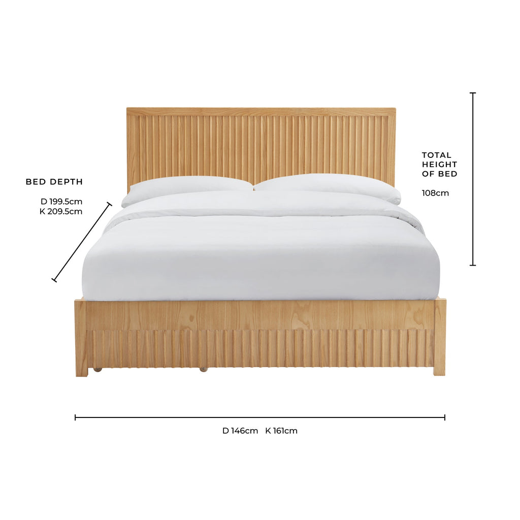 Dusklia - Elena Divan Bed - Wood