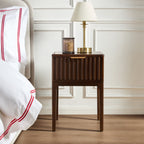 Dusklia - Elena Ash 1 Drawer Nightstand - Walnut