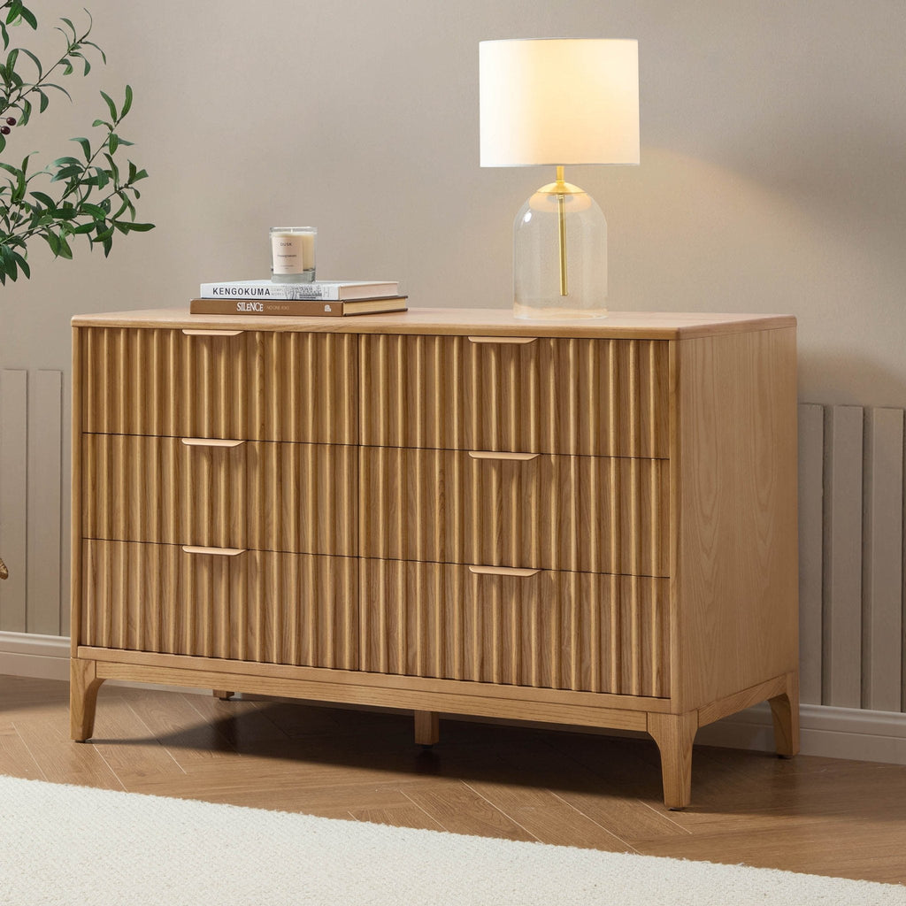 Dusklia - Elena Ash 6 Drawer Chest - Light Wood