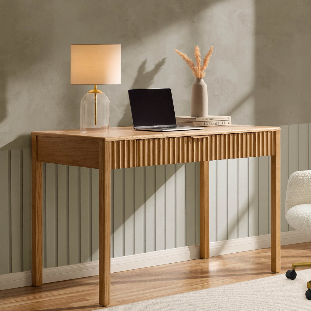 Dusklia - Elena Ash Desk - Light Wood