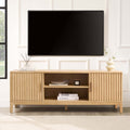 Dusklia - Elena TV Unit for TVs up to 60 - Light Wood - Wood Veneer