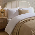 Dusklia - Eleni Cotton Waffle Stonewash Bedspread - Natural