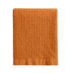 Dusklia - Eleni Cotton Waffle Stonewash Bedspread - Orange