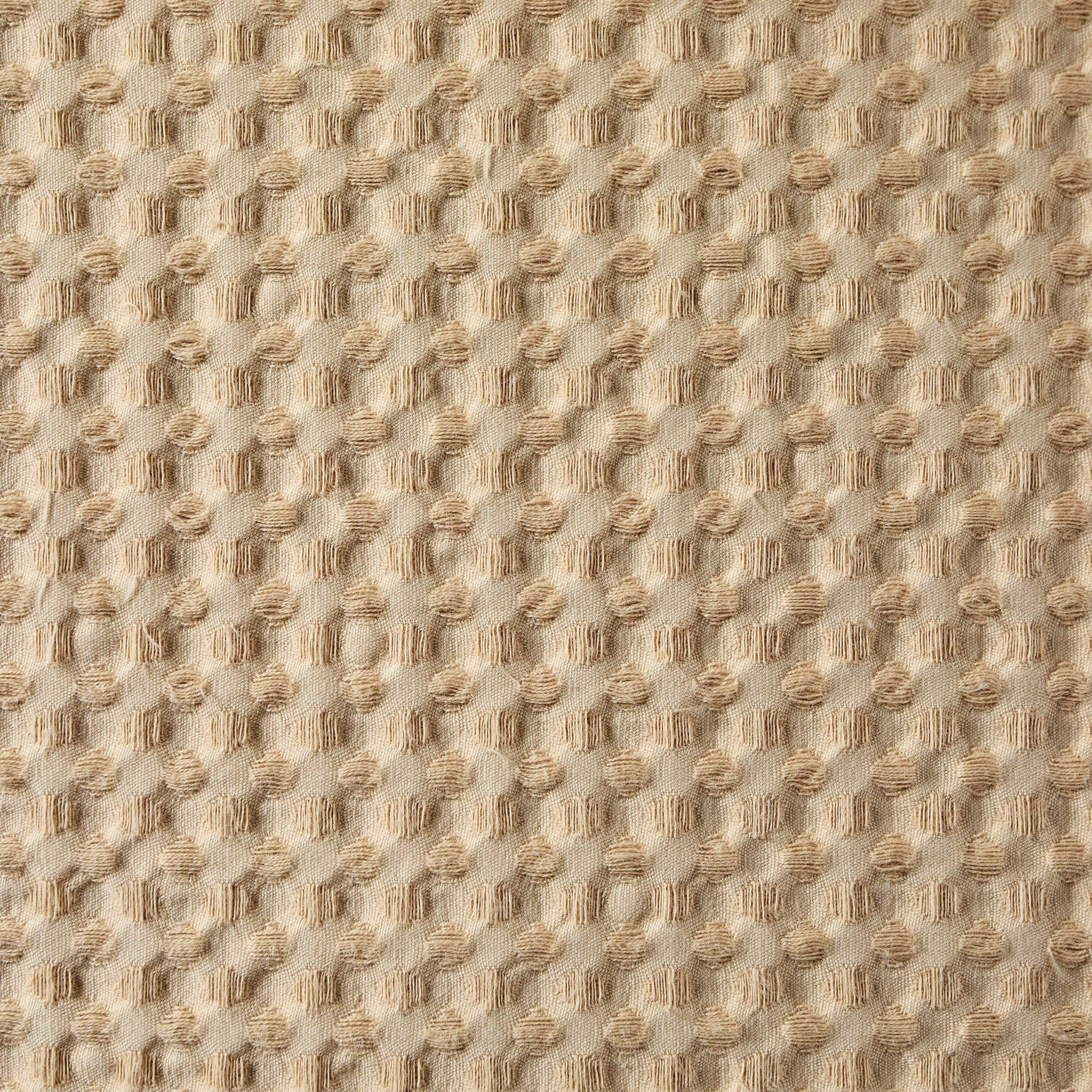 Dusklia - Eleni Cotton Waffle Stonewash Cushion Cover - Natural