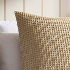 Dusklia - Eleni Cotton Waffle Stonewash Cushion Cover - Natural