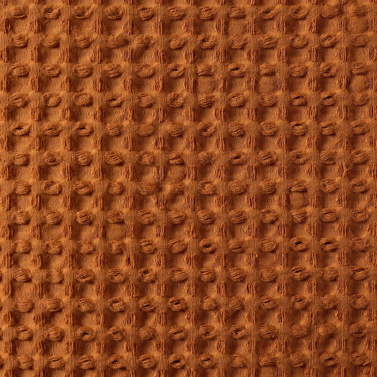 Dusklia - Eleni Cotton Waffle Stonewash Sofa Cushion Cover - Orange