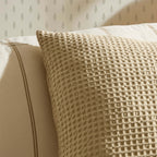 Dusklia - Eleni Cotton Waffle Stonewash Sofa Cushion Cover - Natural