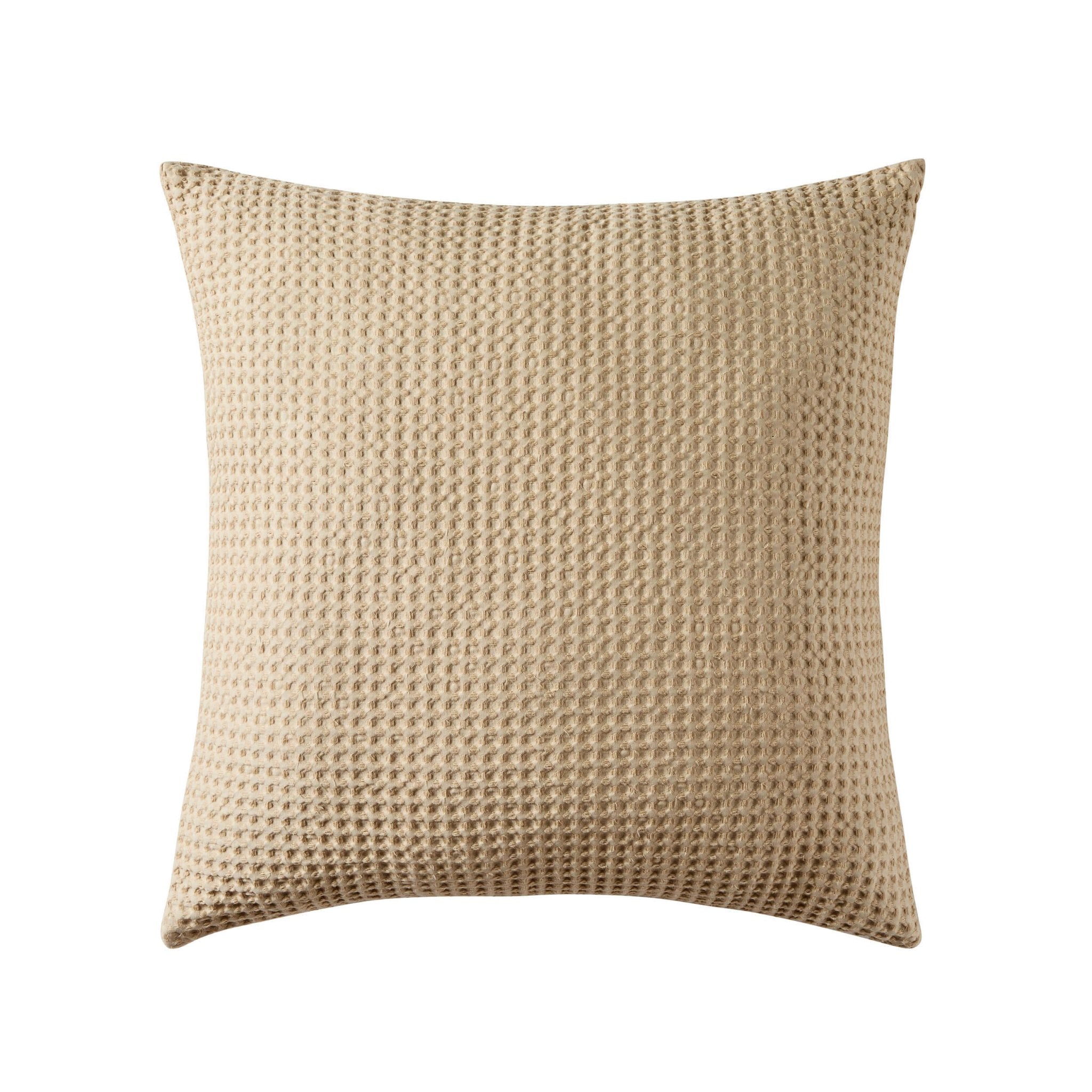 Dusklia - Eleni Cotton Waffle Stonewash Sofa Cushion Cover - Natural