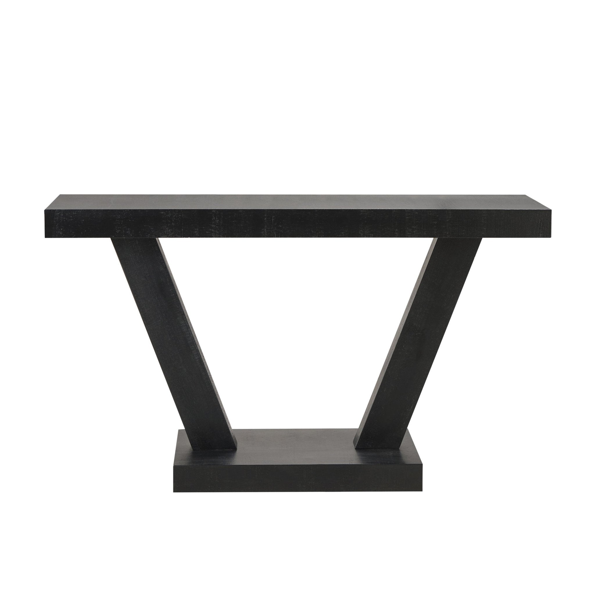 Dusklia - Elina Console Table - Black Wood