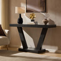 Dusklia - Elina Console Table - Black Wood