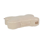 Dusklia - Elio Bone Shaped Striped Pillow Bed - Natural