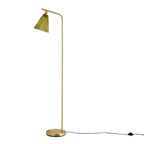 Dusklia - Ella Glass Conical Striped Floor Lamp - Green