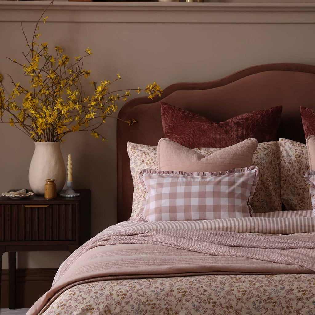 Dusklia - Elleanor 100% Cotton Floral Duvet Cover & Pillowcase Set - Multicoloured