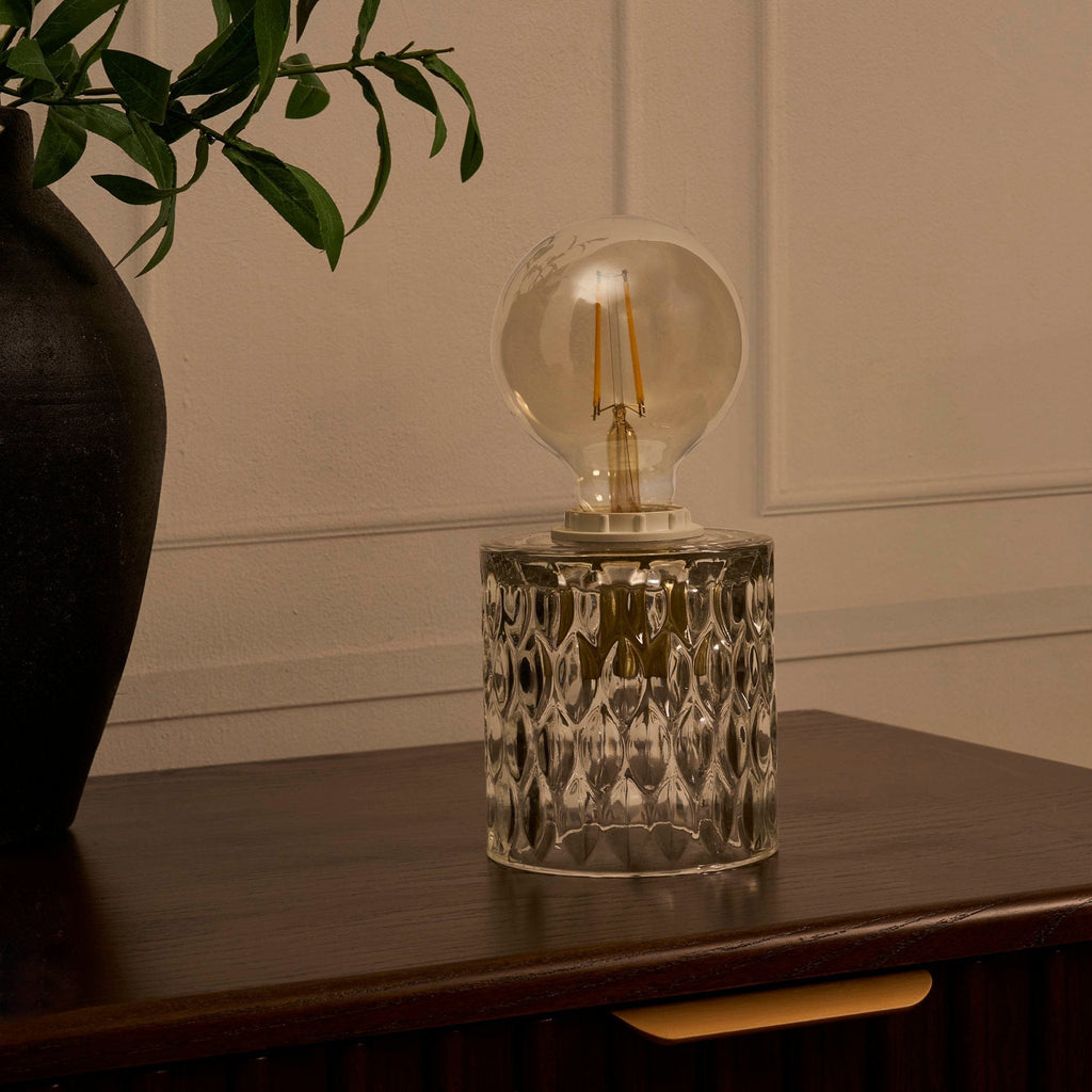Dusklia - Elodi Glass Table Lamp - Clear