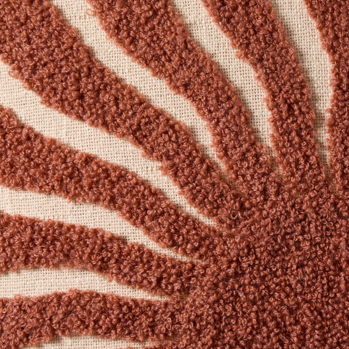 Dusklia - Embroidered Sun Sofa Cushion Cover - Burnt Orange