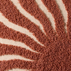 Dusklia - Embroidered Sun Cushion Cover - Burnt Orange