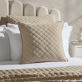 Dusklia - Emilia Embroidered Flower Cushion Cover - Putty
