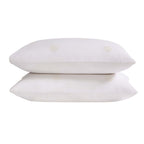 Dusklia - Emily 100% Cotton Broderie Anglaise Duvet Cover & Pillowcase Set - White