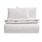 Dusklia - Emily 100% Cotton Broderie Anglaise Duvet Cover & Pillowcase Set - White