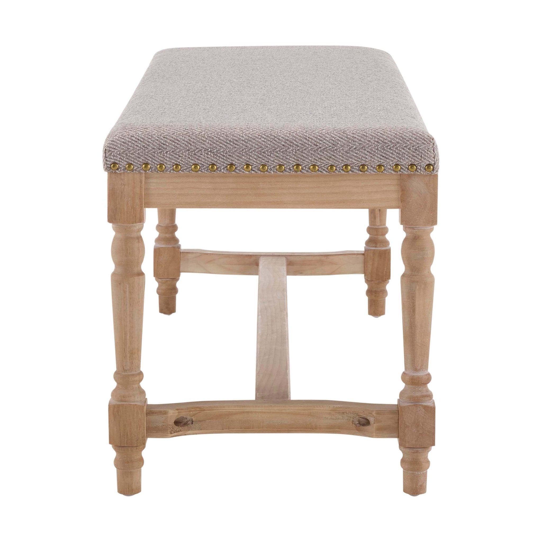 Dusklia - Emley Bench - Natural Chevron