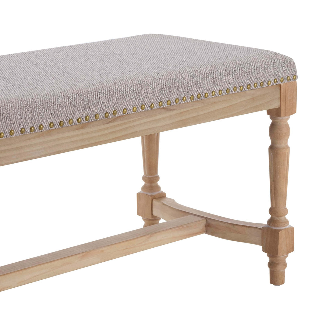 Dusklia - Emley Bench - Natural Chevron