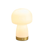 Dusklia - Enoki LED Rechargeable Wireless Lamp - White/Gold