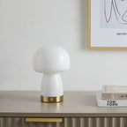 Dusklia - Enoki LED Rechargeable Wireless Lamp - White/Gold