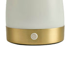 Dusklia - Enoki LED Rechargeable Wireless Lamp - White/Gold