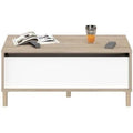 Porte Manteau Portant à Vêtements Penderie Cintre Tiges Double avec étagère de Rangement Chaussures Blanc 110x54x150cm