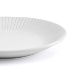 Dusklia - Ethan Embossed Stoneware 12 Piece Dinner Set - White