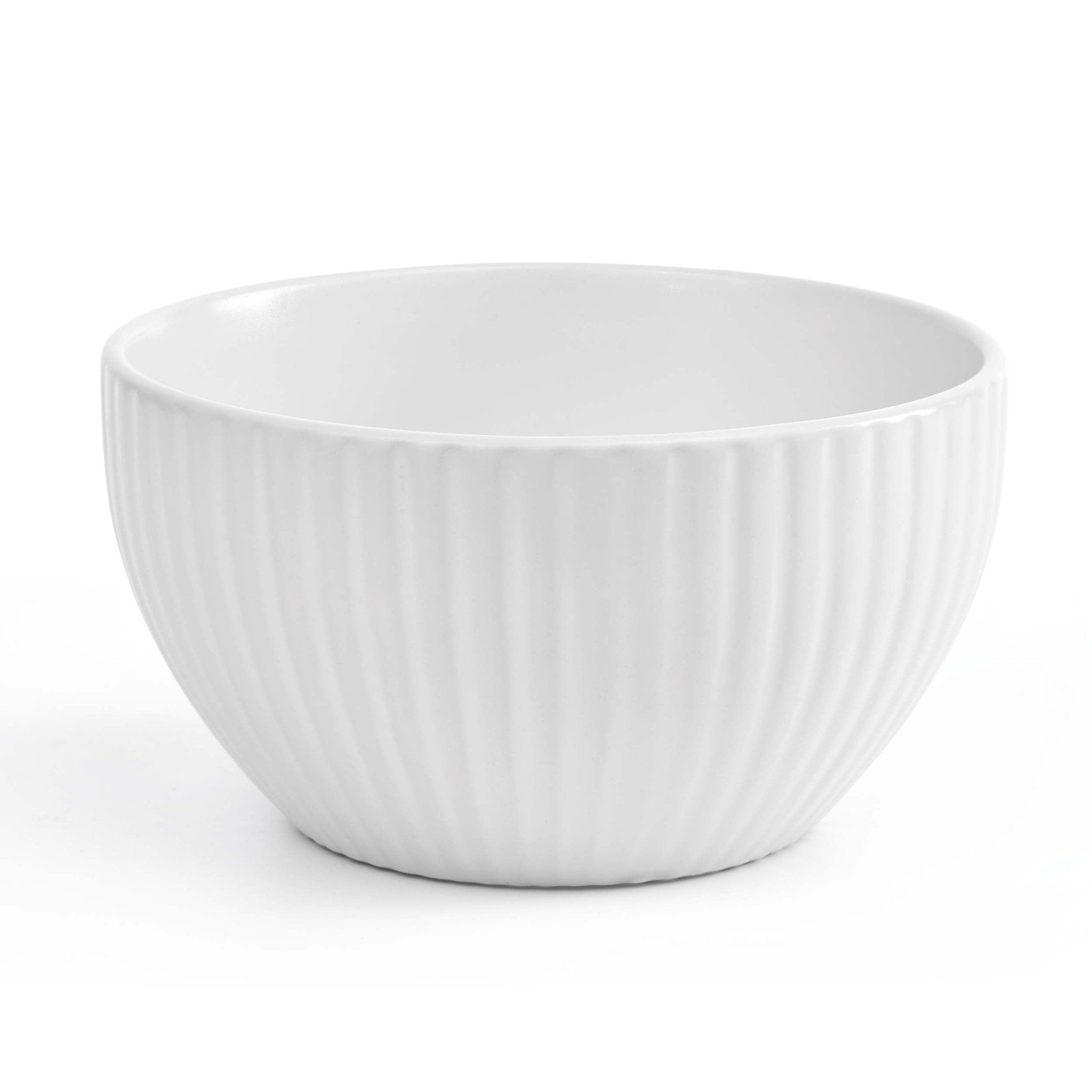 Dusklia - Ethan Embossed Stoneware 12 Piece Dinner Set - White