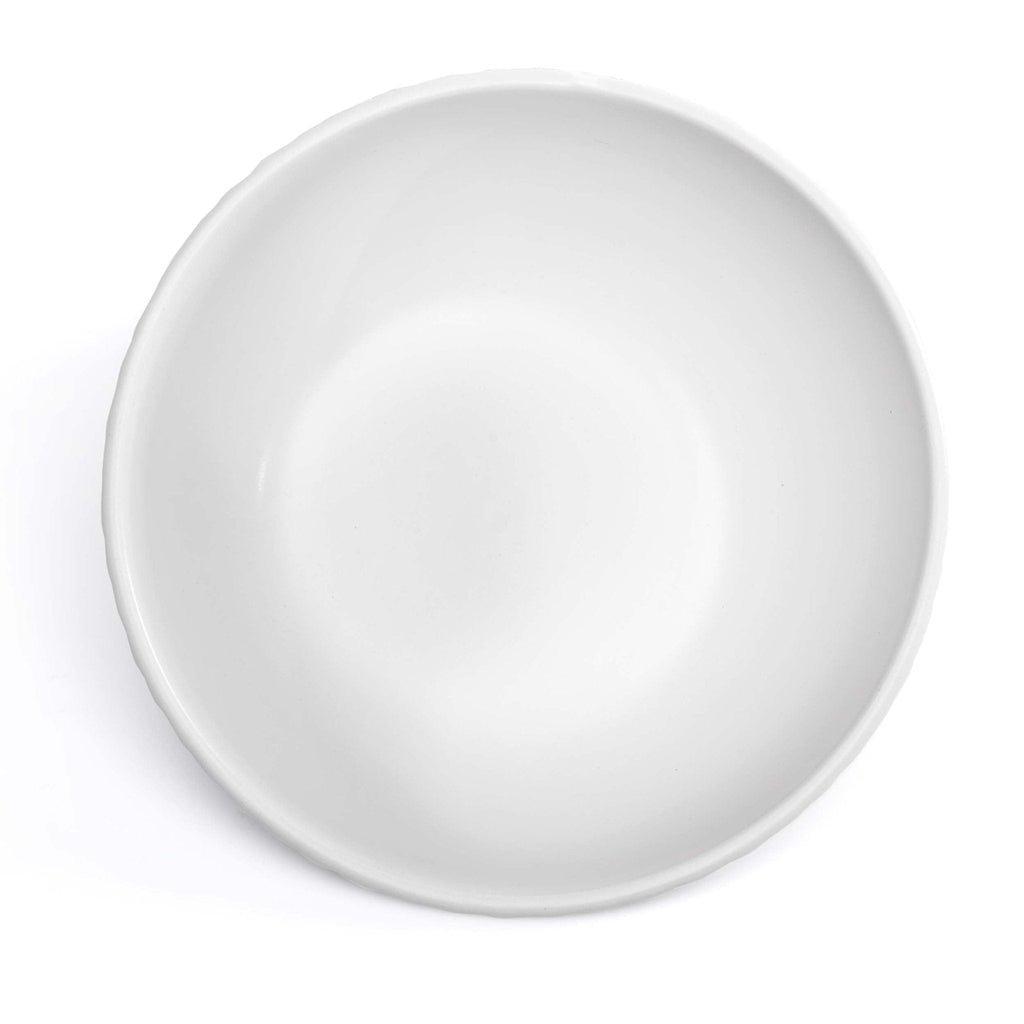 Dusklia - Ethan Embossed Stoneware 12 Piece Dinner Set - White