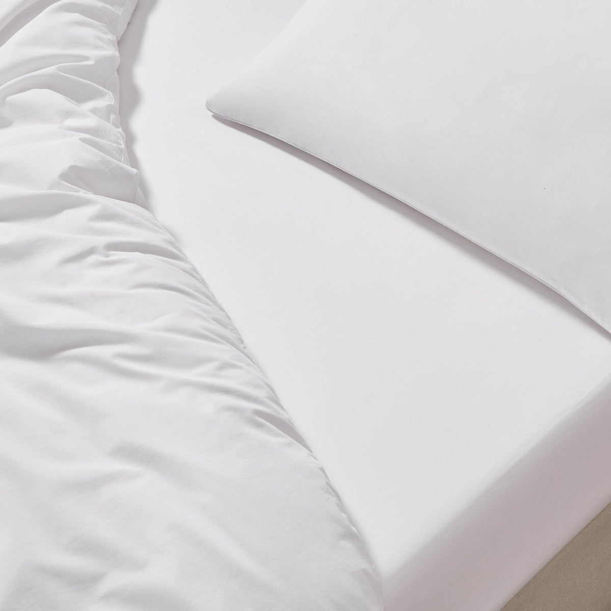 Dusklia - Everly 1200 Thread Count Fitted Sheet - White