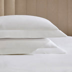 Dusklia - Everly 1200 Thread Count Pair of Oxford Pillowcases - White