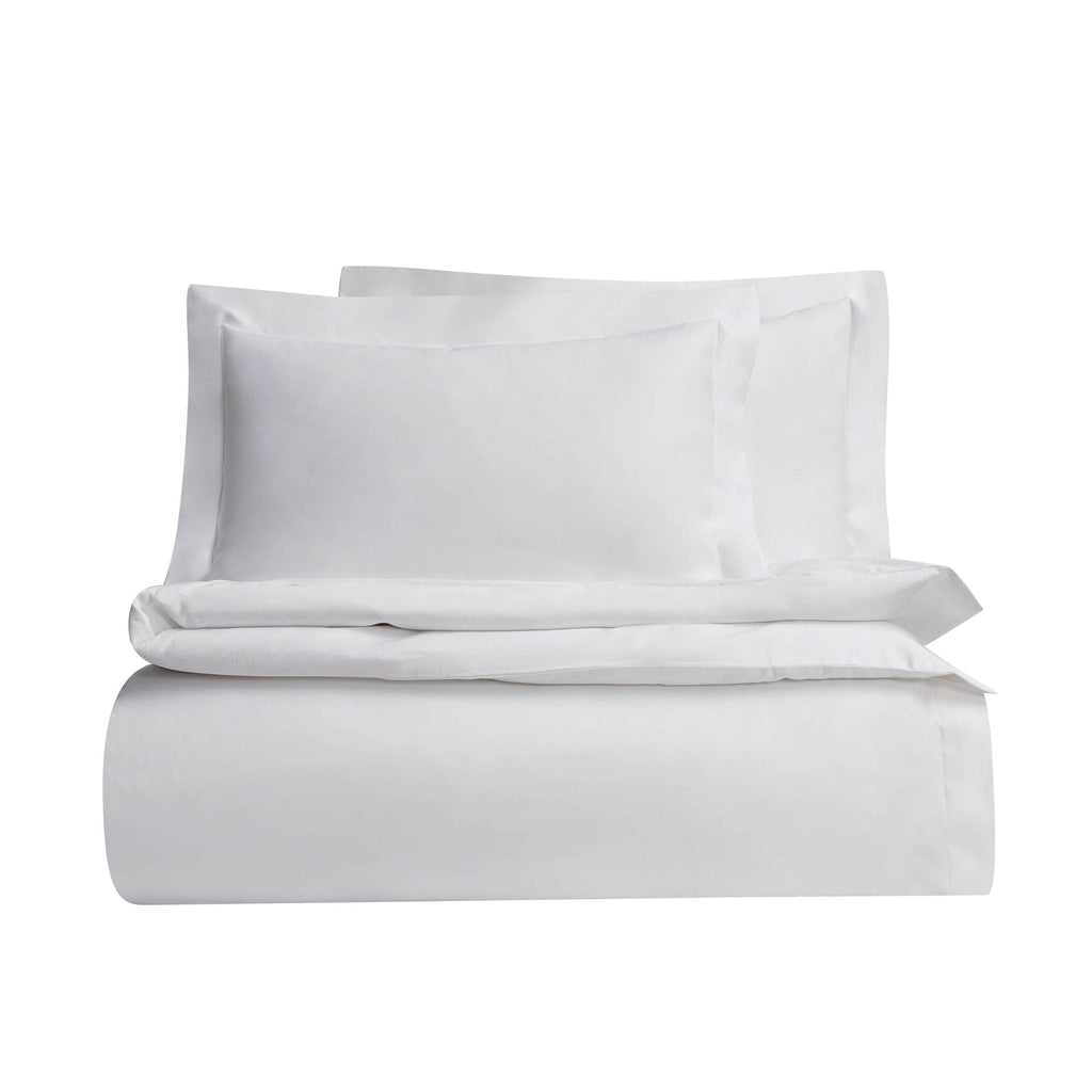 Dusklia - Everly 1200 Thread Count Pair of Oxford Pillowcases - White